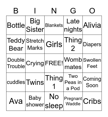Double the love Double the fun  Bingo Card
