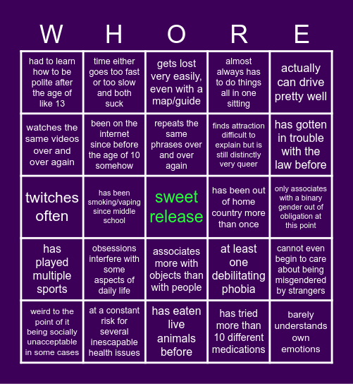 WELCOME TO THE ELEPHANT'S FOOT Bingo Card