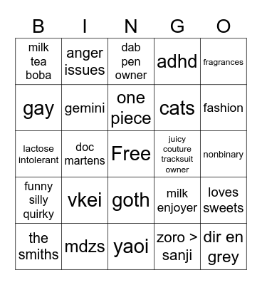 ares bingo Card