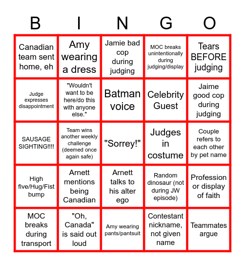 2022 LM:S3 BINGO by SausageLUG Bingo Card