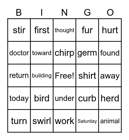 U4 W2 Bingo Card