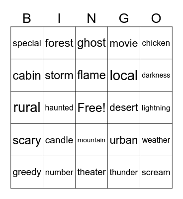 Level 3 Bingo #1 Bingo Card