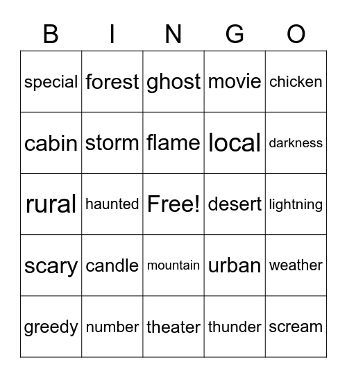 Level 3 Bingo #1 Bingo Card
