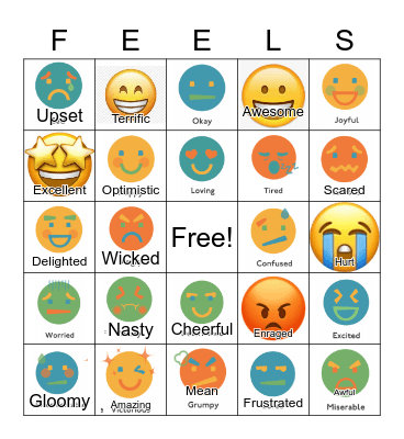 Emotions BINGO! Bingo Card