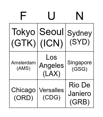 Around the World for OW2 Supports Bingo Card