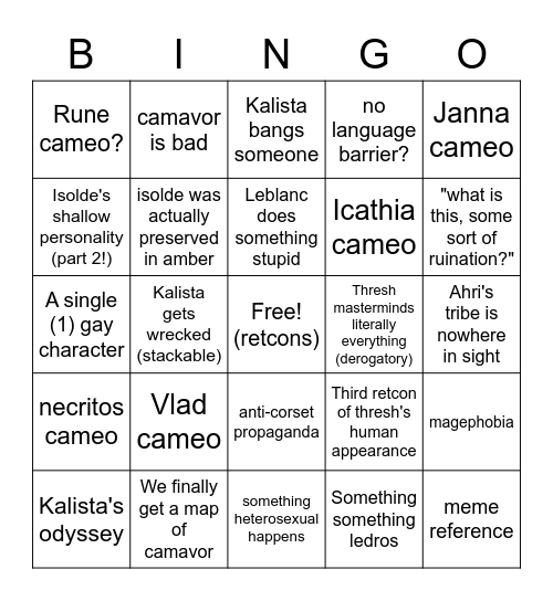 ruination book Bingo Card
