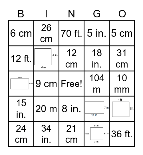 Perimeter Bingo! Bingo Card