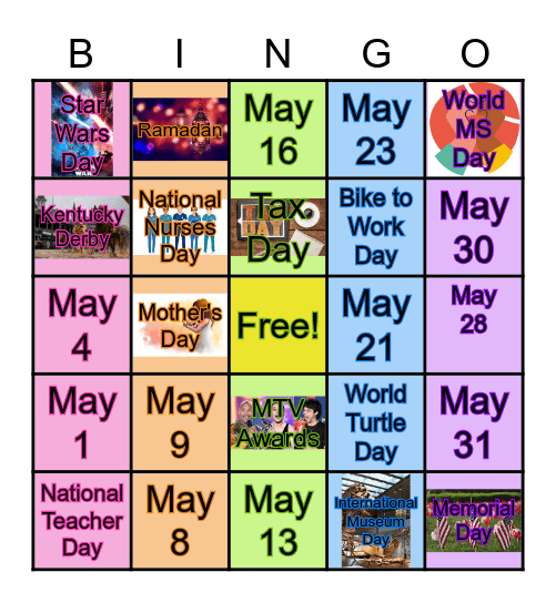 BBMD May Bingo Card