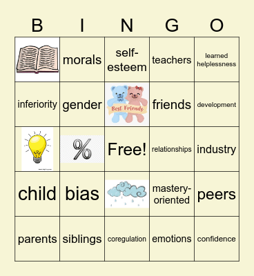 Social & Emotional Development Bingo Card