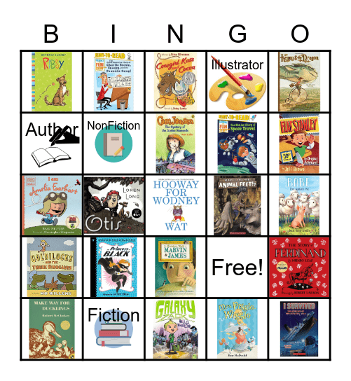 Book Adventure Bingo Card