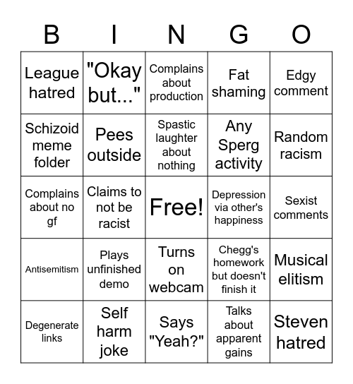 Charlie Bingo Card Bingo Card