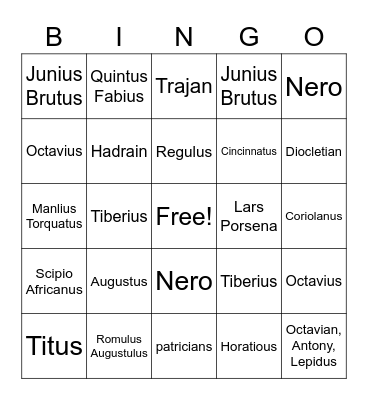 FMR Final Review: Who Am I? and What Am I? Bingo Card