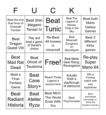 Summer BINGO Card