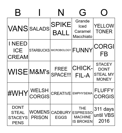 HAPPY BIRTHDAY JESSICA Bingo Card