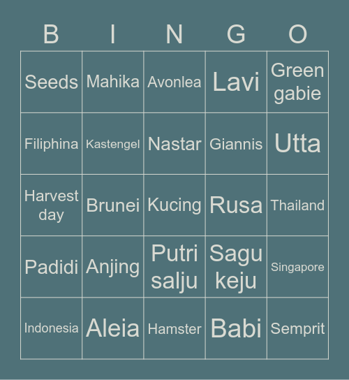 MinAh-ssi Bingo Card