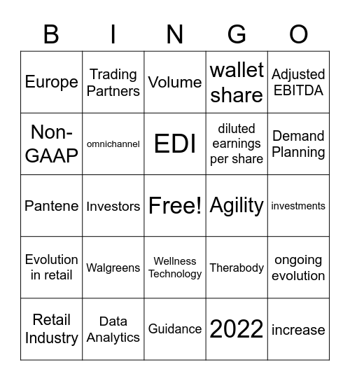 EC Bingo Card