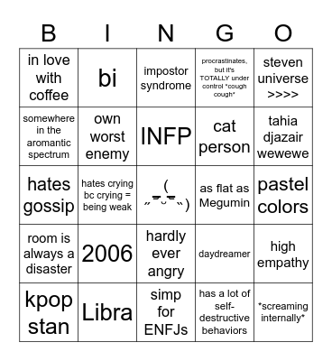 hello, hi, Bingo Card