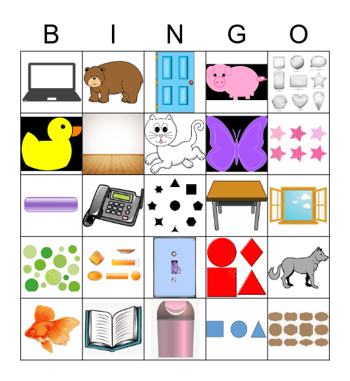 Classroom & Colors Bingo Card