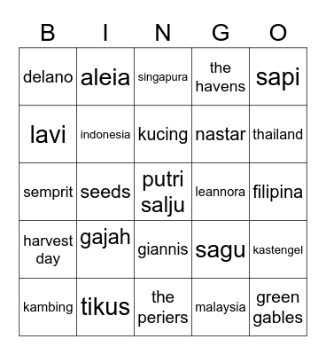 Choi Minho (Eric) Bingo Card