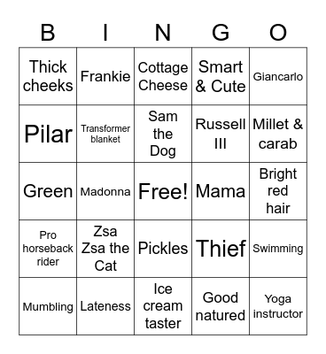 Tucker-Ray Baby Bingo!! Bingo Card