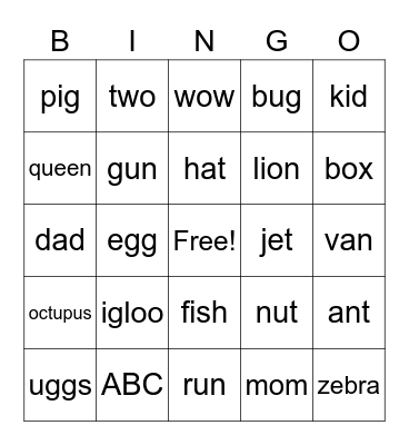 ABC Bingo_Roots Bingo Card