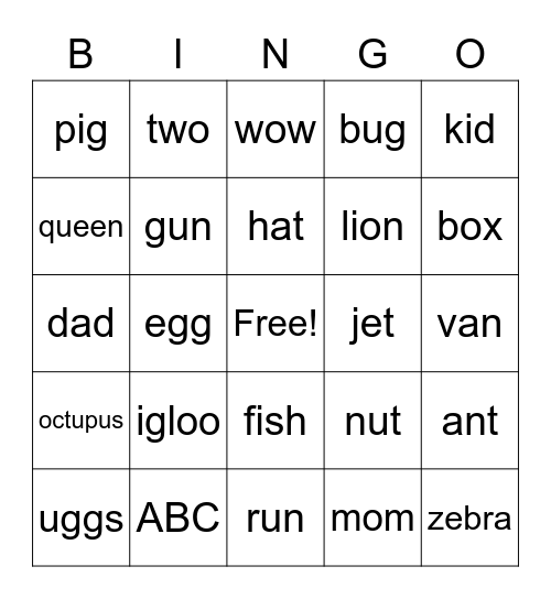 ABC Bingo_Roots Bingo Card