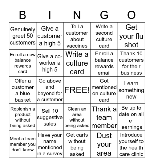 Walgreen's Awesome Bingo Card