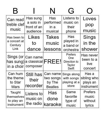 Bingo Card