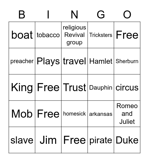 AHF, Episode Six Bingo Card