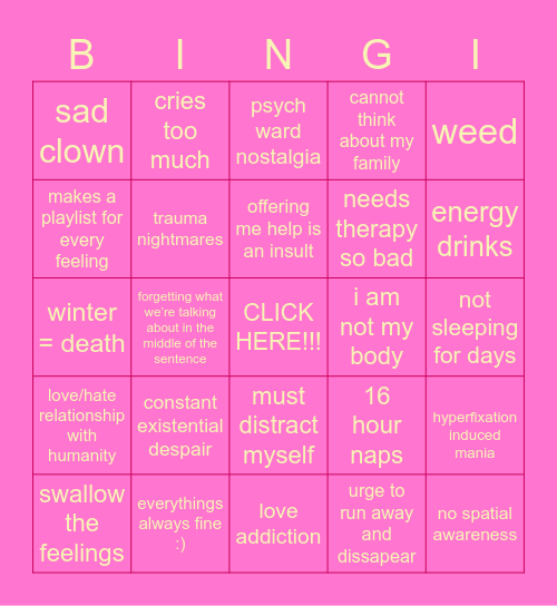 Help 😁😁😁👍👍👍💗💗💗 Bingo Card