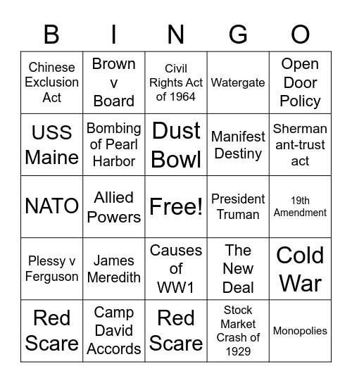 Bingo Card