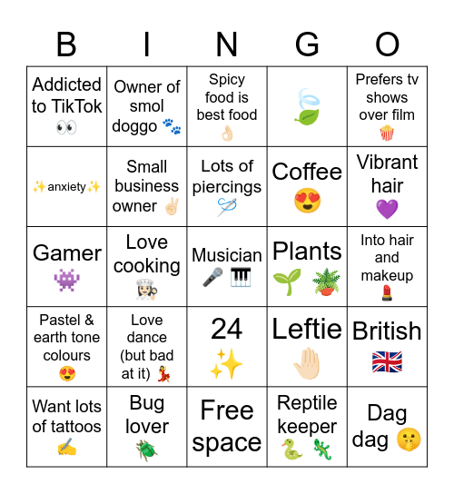 Nay Bingo Card