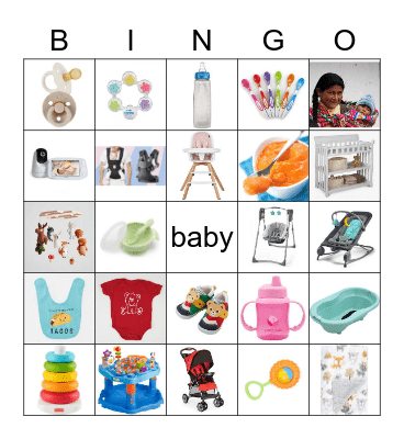 Baby Bingo Card