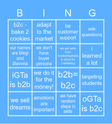 AIESEC Bingo Card
