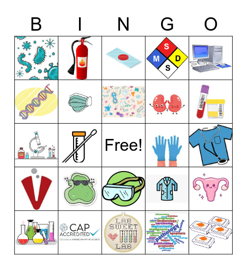 Lab Week Bingo Card