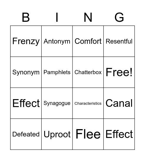 vocab-bingo-card