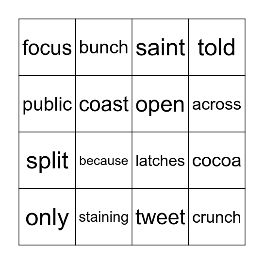 Bingo Card
