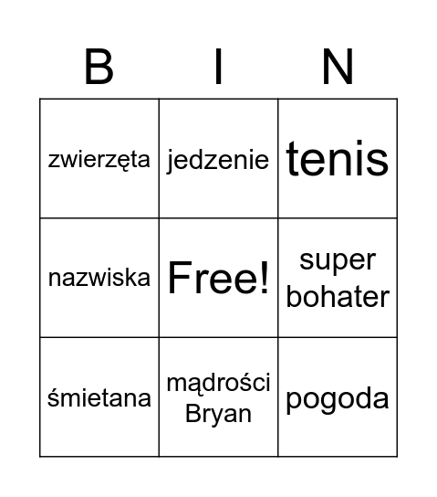 Studio Designer weekly bingo! Bingo Card