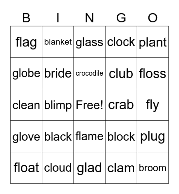 L&S blend Bingo Card