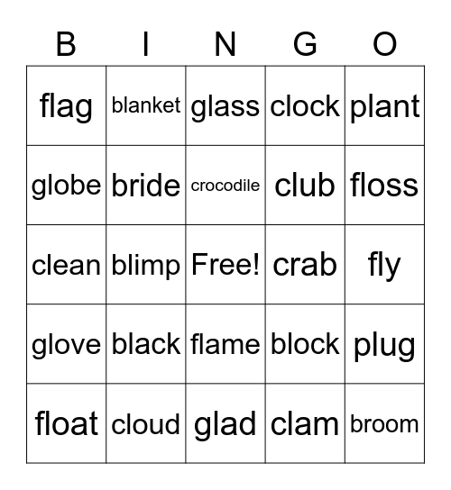 L&S blend Bingo Card