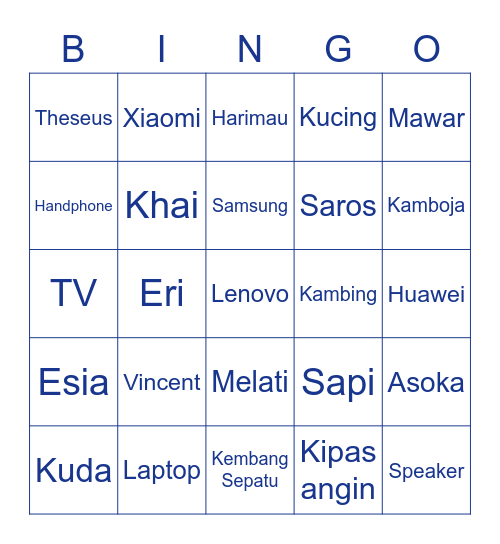 JERREL Bingo Card