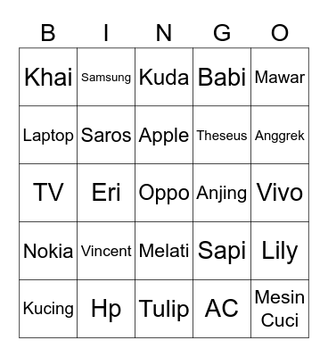 Bingohae Ncen🫶🏼 Bingo Card