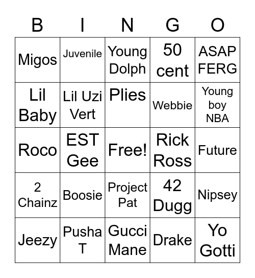 Trap Bingo (Round 1) Bingo Card