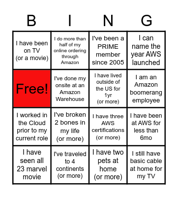 NPO Sales Team BINGO Card