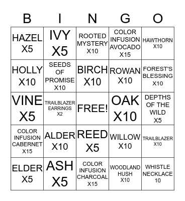 September Launch Bingo!! Bingo Card