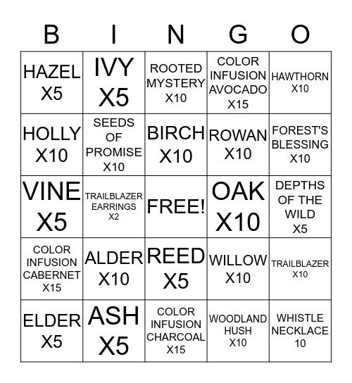 September Launch Bingo!! Bingo Card