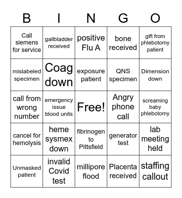 Lab Week 2022 Bingo Card