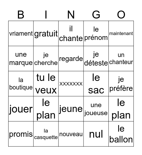Pages Jaunes  Bingo Card