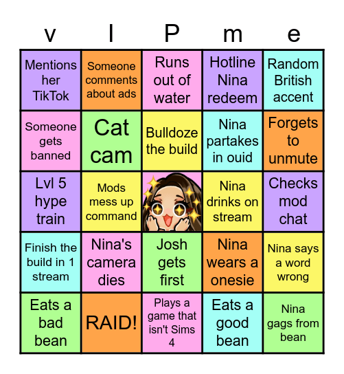 LBH VIP Bingo! Bingo Card