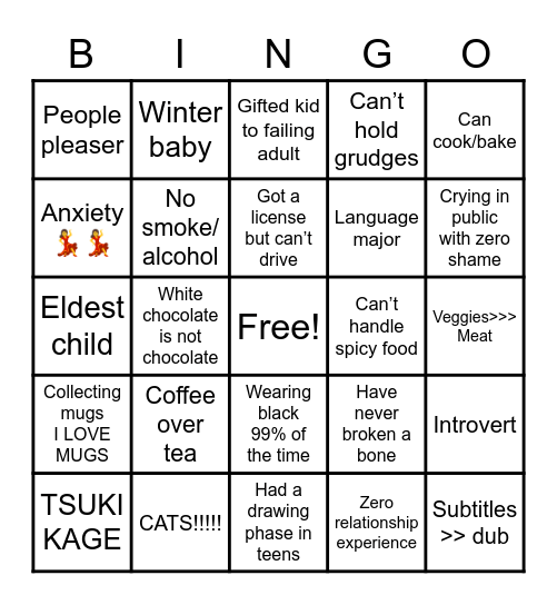 ZEI BINGO Card